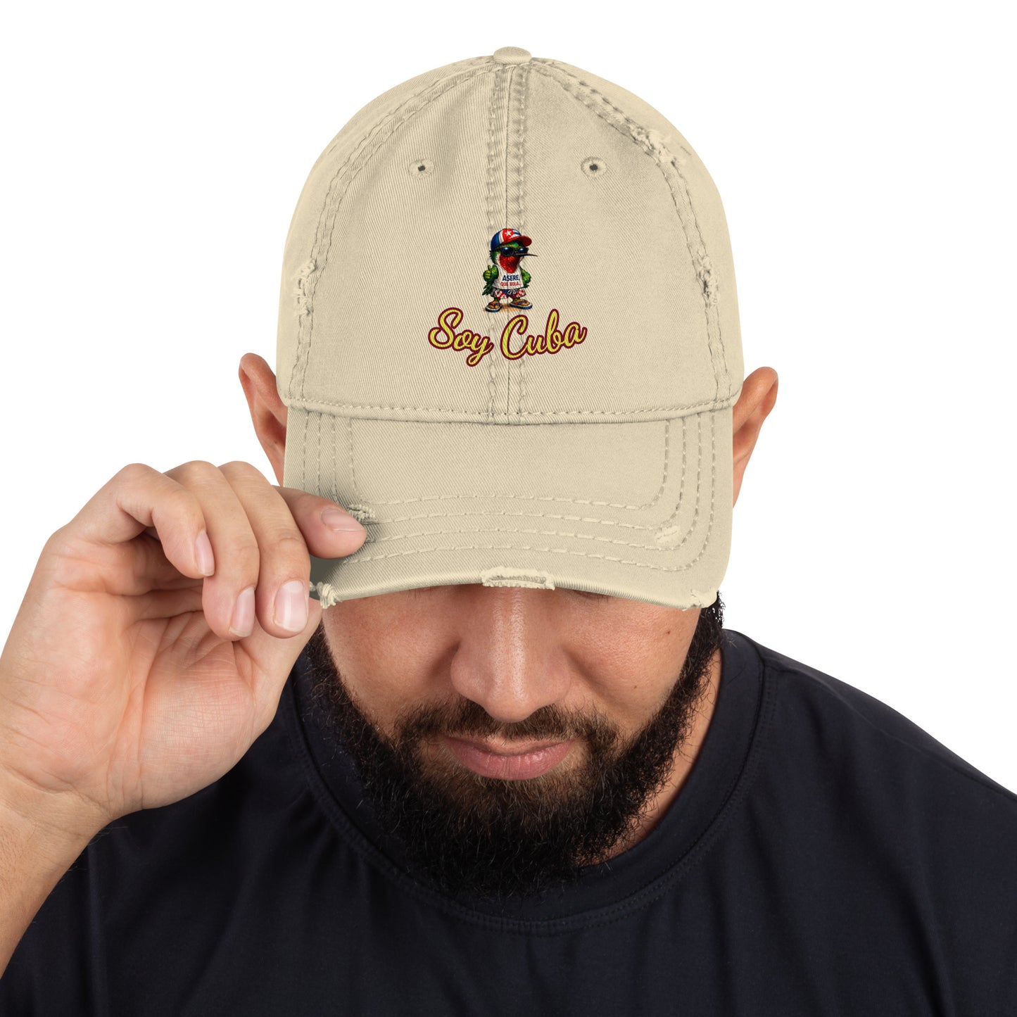 Gorra desgastada cubana Soy Cuba cultura cubana El Guasabeo