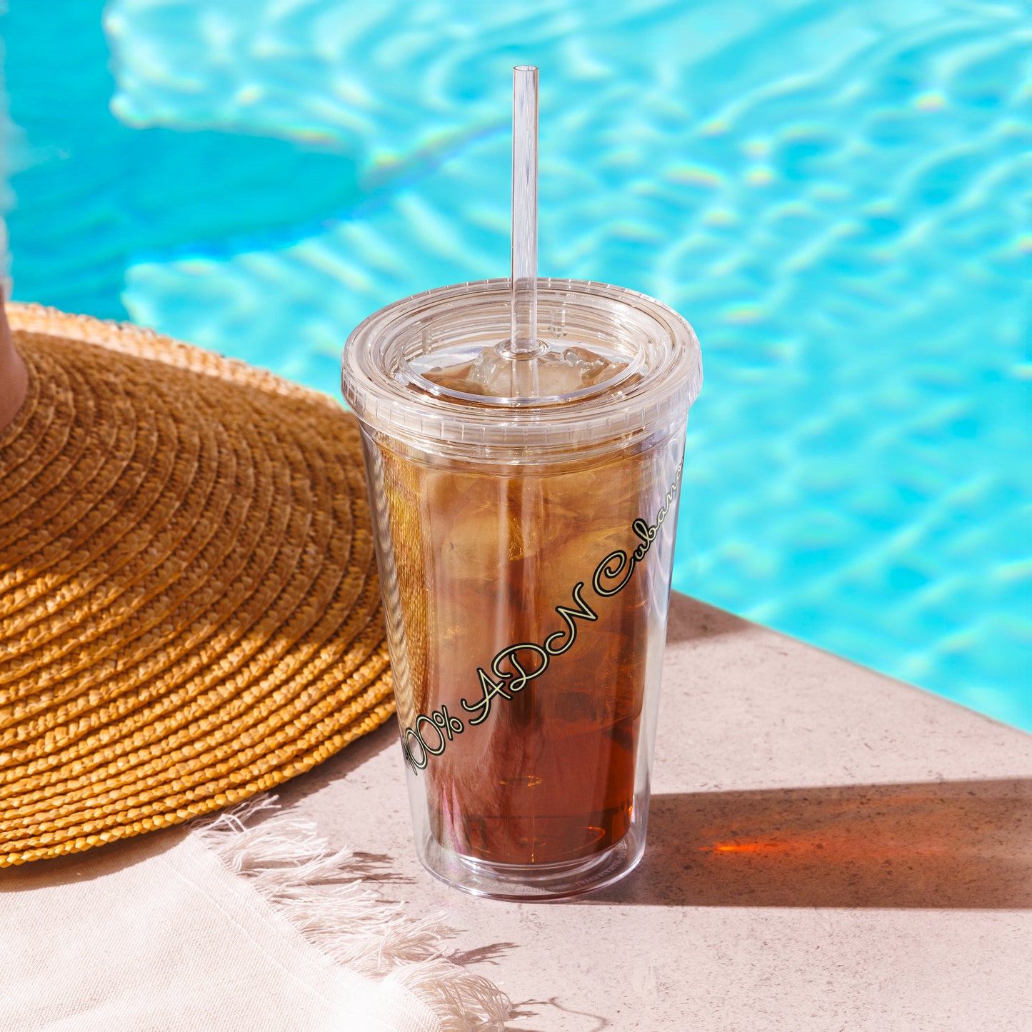 Tumbler cubano doble pared 16oz La Chancla cultura cubana El Guasabeo