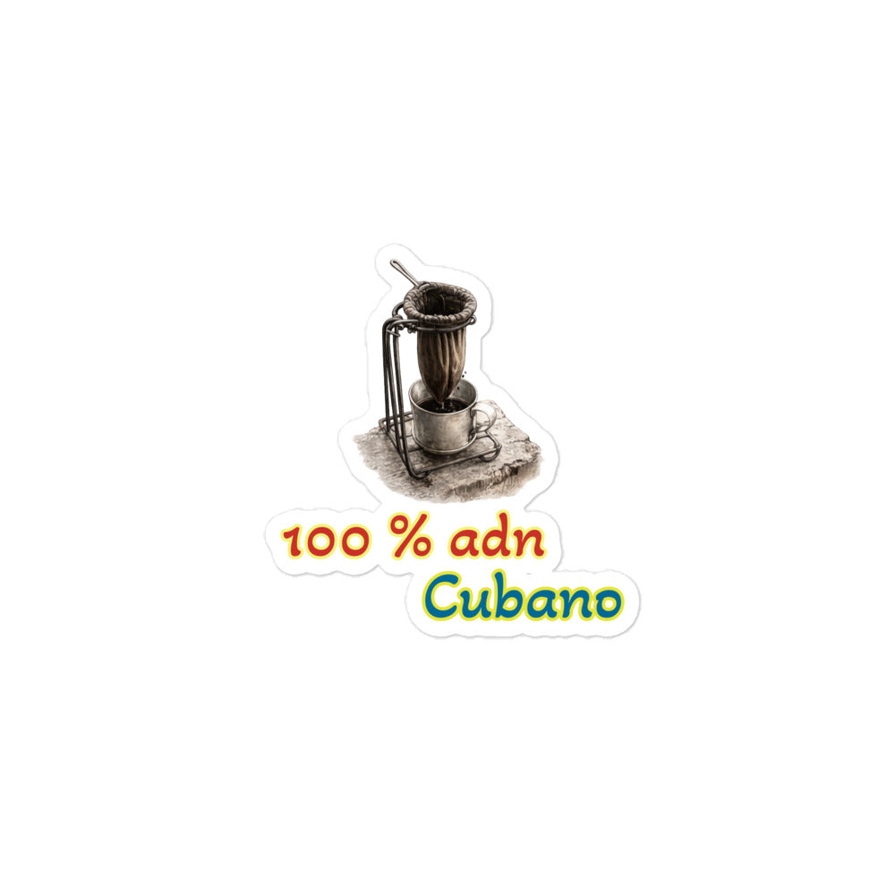 Pegatinas cubanas troqueladas Café carretero cultura cubana El Guasabeo