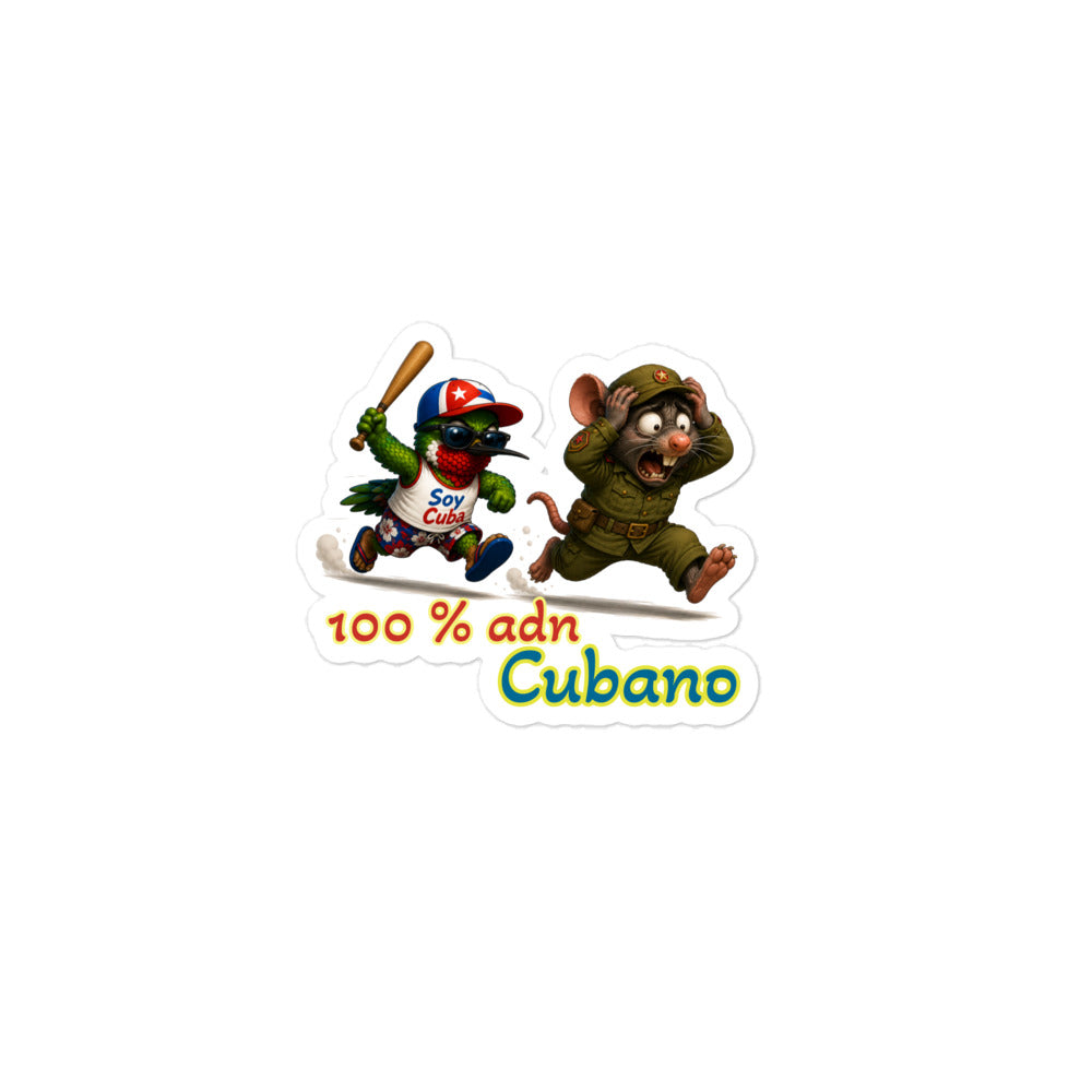 Pegatinas cubanas troqueladas 100% adn Cubano  cultura cubana El Guasabeo