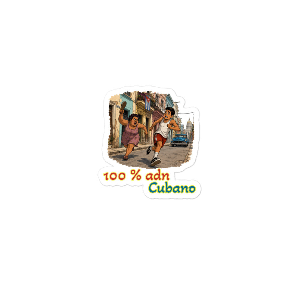 Pegatinas cubanas troqueladas La Chancla cultura cubana El Guasabeo
