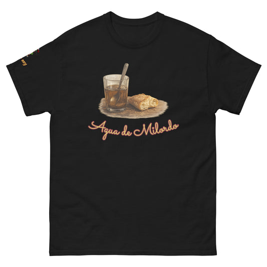Camiseta cubana unisex manga corta Agua de Milordo cultura cubana El Guasabeo